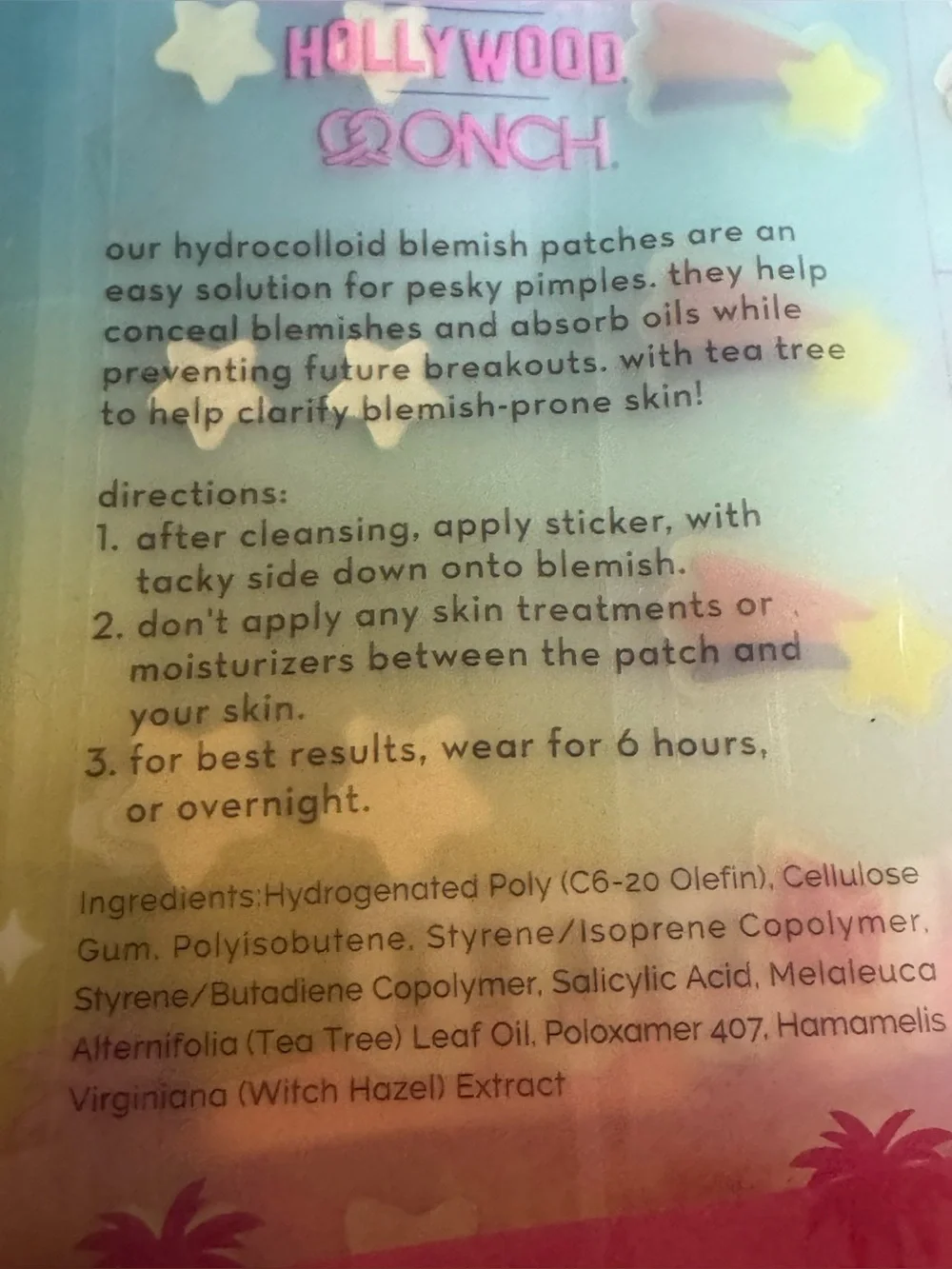 The Crème Shop x ONCH 3 Pack Clarifying Hydrocolloid Blemish Patches NEW - Picture 2 of 3